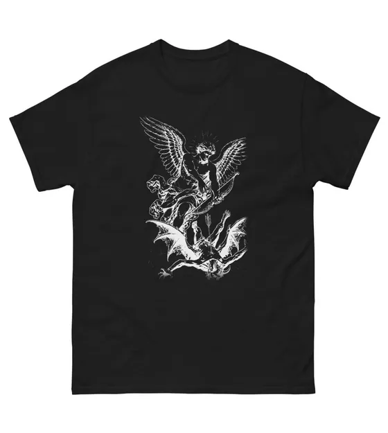 To Heaven Archangel Tee, front + back print